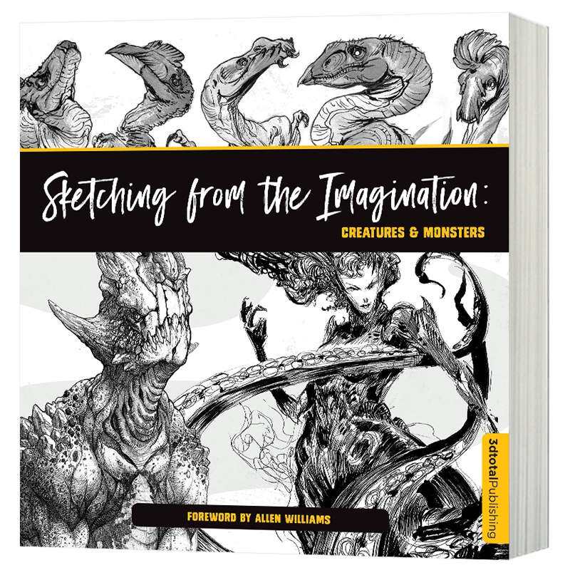 幻想速写 魔法生物和怪兽素描 英文原版 Sketching from the Imagination 角色设计插画手绘漫画 英文版进口原版英语书籍