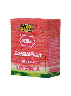 润诺100%无籽麒麟西瓜汁果味饮料