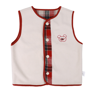 儿童马甲秋冬男童摇粒绒背心保暖2025秋装新款幼儿园校服神器内搭