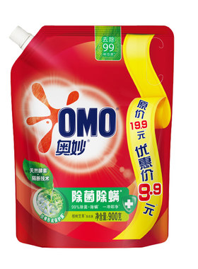 妙袋装补充装洗衣液除菌除螨900g
