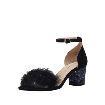 LuxuryRebel轻羽一字带露趾凉鞋