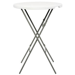 利帆折叠餐桌圆桌家用小户型现代简约北欧桌子酒吧高脚圆形吧台桌