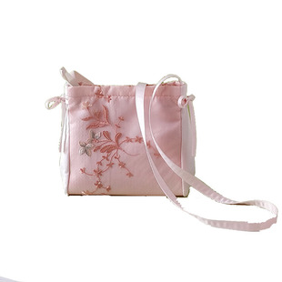 芬芳之品原创蕾丝刺绣布包高品质女士单肩斜背女包