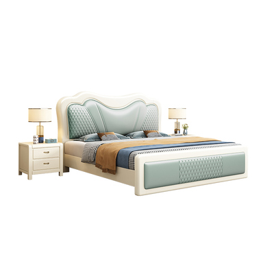 简约现代双人床实木床