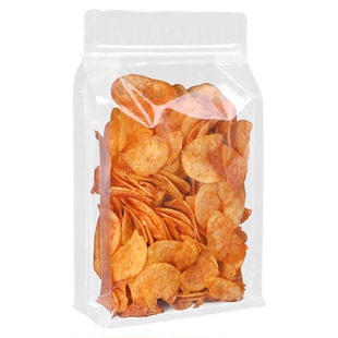 八边封自立袋透明茶叶干果通用食品包装袋面条早餐大号八角密封袋