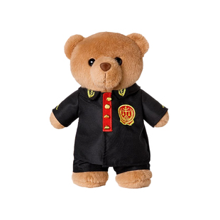 蜀黍家法官熊法院玩偶泰迪熊毛绒公仔法官小熊宣传活动纪念品礼物