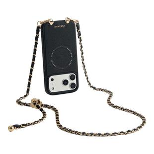 CUSTYPE苹果iPhone17Promax手机壳手腕带磁吸便携式iPhone16Pro皮质女高级个性轻奢手机套女保护壳电话壳