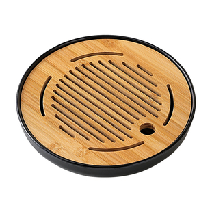 2026新款茶盘家用圆形小型干泡茶台储水茶海办公室用茶杯茶具托盘