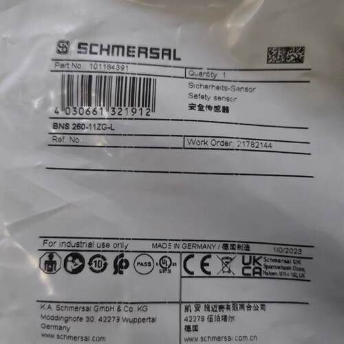 【请询价】BNS 260-11ZG-L 101184391施迈赛安全传