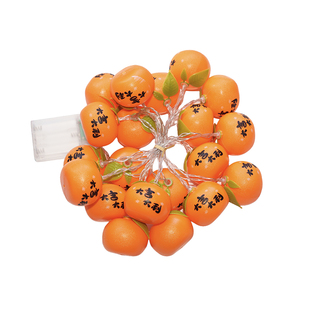 新年装饰灯2026新款春节过年氛围布置彩灯串灯户外挂树上柿子灯笼