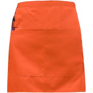 半身短款小围裙定制酒店饭店咖啡厅服务员男女厨房半截围腰工作服