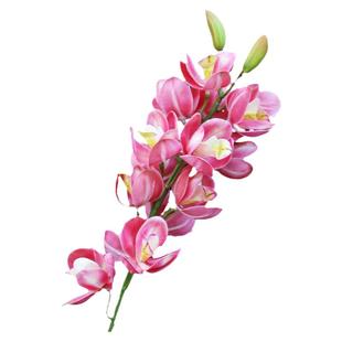 仿真15头小蕙兰手感3D打印单只摄影道具家居装饰客厅桌面花瓶摆放