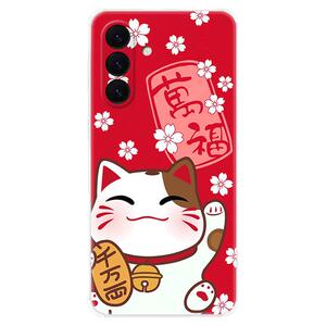 可爱招财猫适用三星A56手机壳A55A54A53A52A36A35A34A33A26A16A15A14A06蛇年新年喜庆吉祥女款软