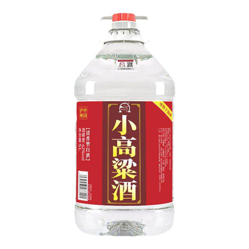 泸州高粱酒桶装白酒纯粮食酒约10斤散装散酒42度清香型泡酒5L自酿
