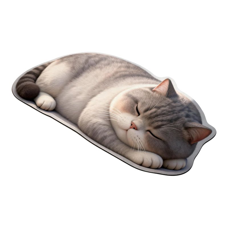 硅藻泥猫咪浴室吸水防滑脚垫