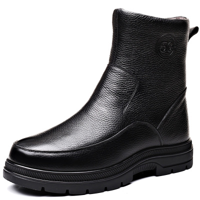 冬季保暖真皮羊毛加厚防滑马丁靴