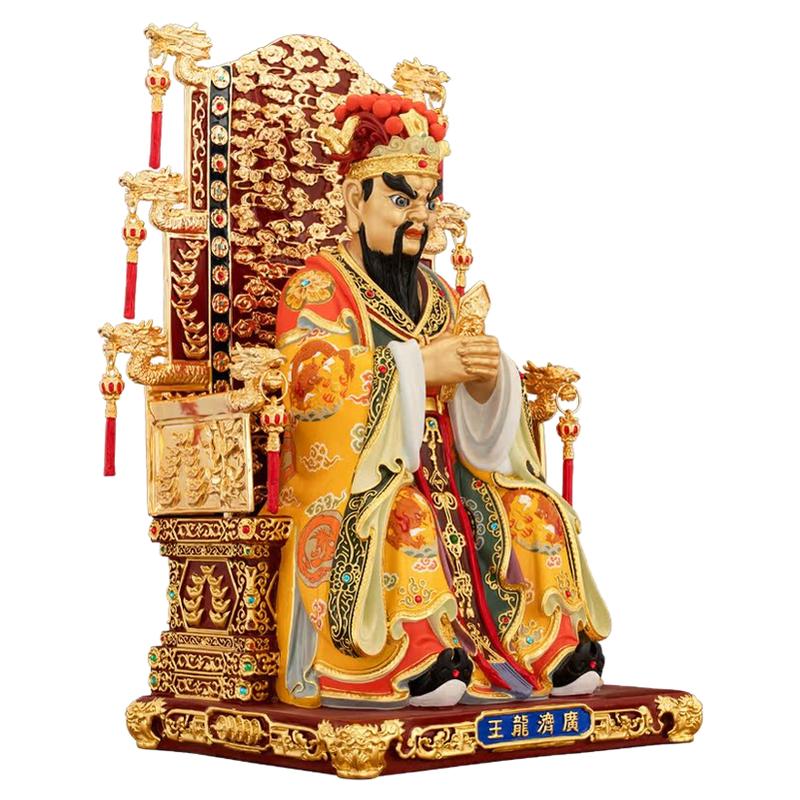 广济龙王黄铜佛像招财摆件龙五爷
