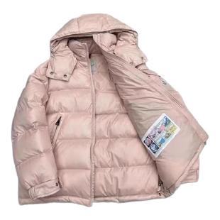 M蒙家2025冬maire休闲短款加厚白鸭绒羽绒服抗寒零下20度男女同款