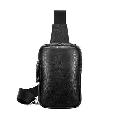 真皮胸包斜挎包牛皮迷你