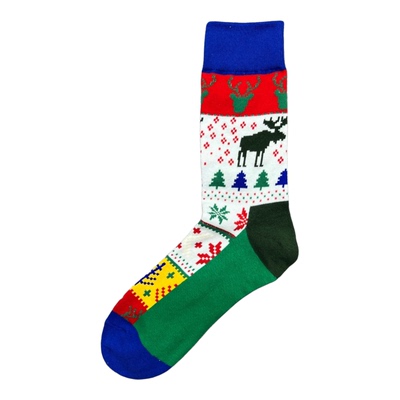 happy圣诞袜子姜饼人女中筒潮袜