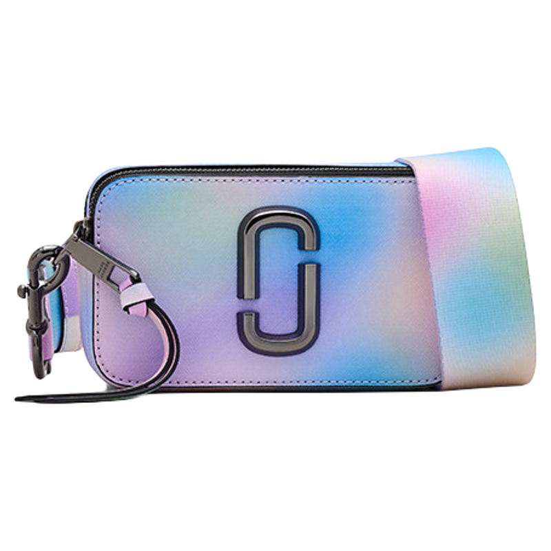 【礼物】MARC JACOBS/莫杰 SNAPSHOT 牛皮渐变霓虹斜挎相机包