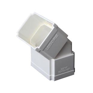 PVC方管 75*50方形落水管别墅房檐下工程管件110*73排水接头配件