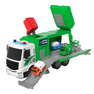 男孩城市大号环卫车清运车扫地车垃圾车儿童玩具分类桶小汽车模型