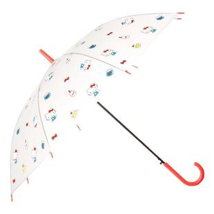 MINISO名创优品凯蒂猫长柄伞防晒自动伞可爱女童学生上学透明雨伞