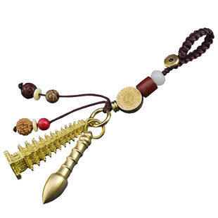 纯铜文昌笔和文昌塔钥匙扣挂件旗舰店随身学生九13层的饰品工艺品