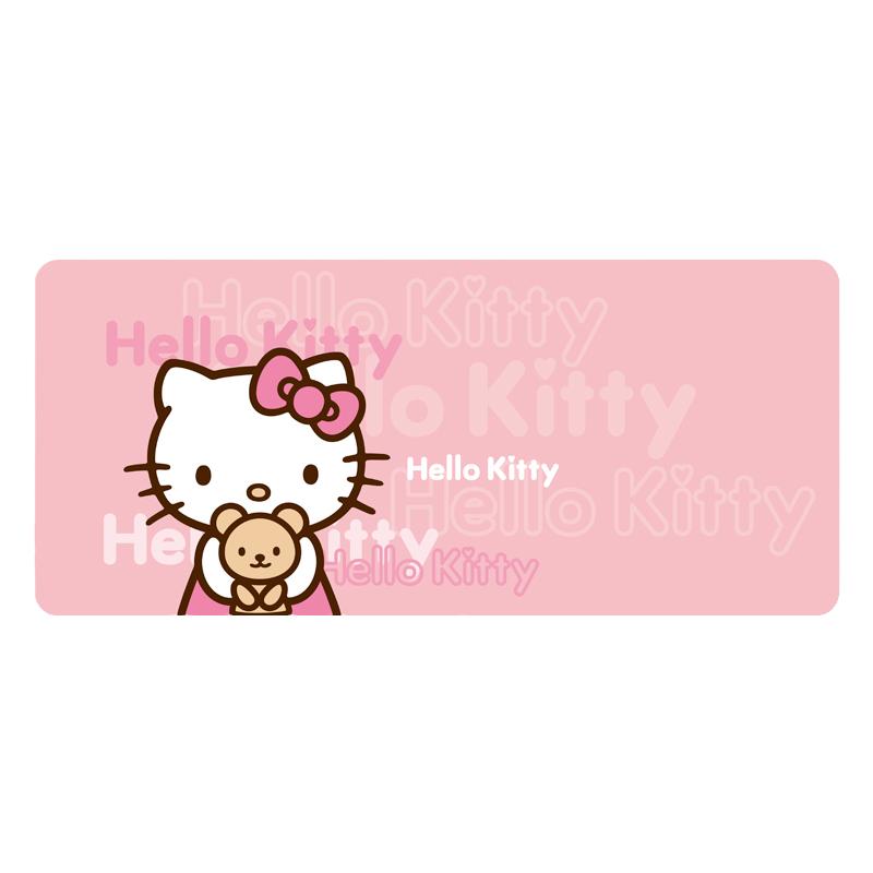 可爱卡通hellokitty凯蒂猫鼠标垫子超大号粉色女生封神防滑书桌垫