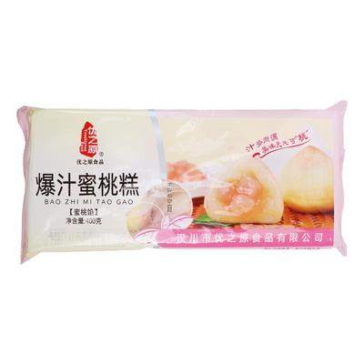 优之原爆汁蜜桃糕400g*5袋早餐