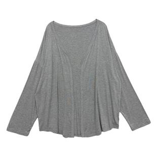 纸片人垂感莫代尔薄款开衫ENEY设计感小众无扣大码长袖防晒衣披肩