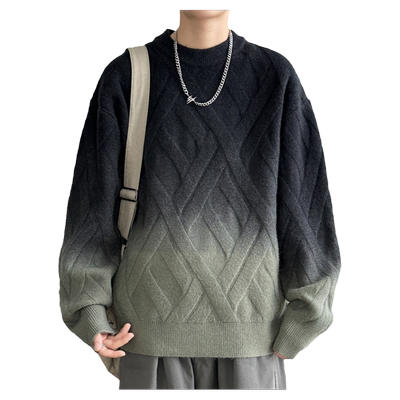 冬季加厚简约潮针织衫