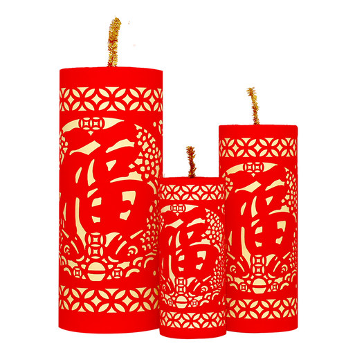新年装饰品坐炮福炮春节商场礼炮鞭炮橱窗场景布置美陈装饰摆件