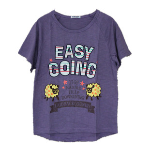 rough贴布绣花字母2024圆领短袖t恤女宽松夏女装半袖韩范上衣体恤