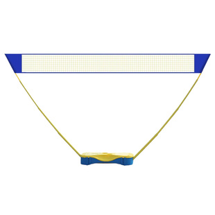 羽毛球网架便携式户外标准简易专业快开折叠网柱移动室内家用架子