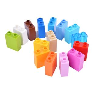 大颗粒积木配件DIY板基础砖块8孔拱形砖散装零件儿童益智拼装玩具