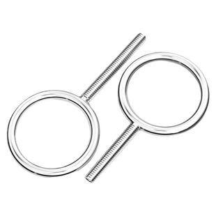 304不锈钢吊环螺丝带环羊眼圈超长焊接圆环吊钩螺杆带孔活节螺钉
