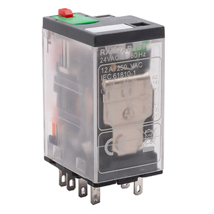施耐德继电器中间RXM2LB2BD/DC24V/220V伏4ab/p7小型交流14脚8脚