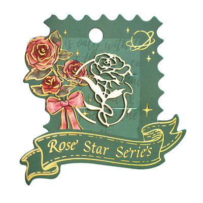 玫瑰星辰金属书签古典文艺ins风高颜值镂空书签学生手帐装饰阅读书页夹中国风高级感毕业纪念品教师节小礼物