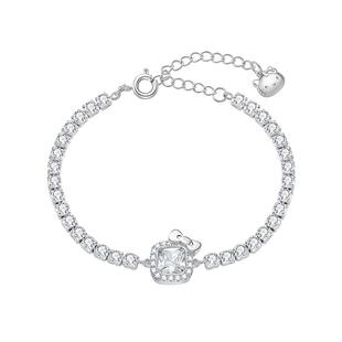 潮色绘x三丽鸥Hellokitty手链女款925纯银小众精致生日新年礼物