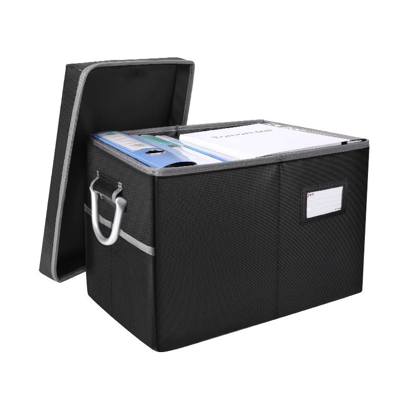 防火收纳箱批发定制学校档案盒重要文件证件折叠防水大箱桌面带盖