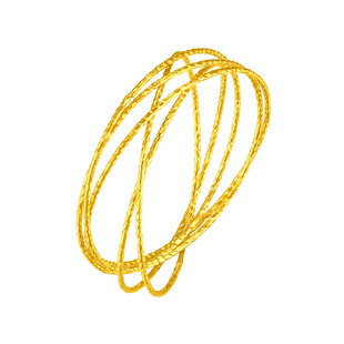 百泰线圈黄金戒指足金女戒情侣对戒女款车花指环戒几何结婚求婚戒