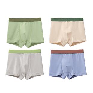 男童冰丝内裤夏季薄款儿童透气网眼四角短裤中大童纯棉男孩平角裤