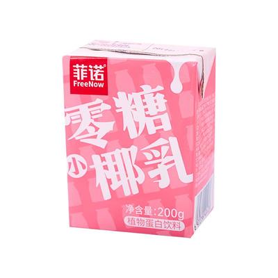 菲诺零糖厚椰乳椰浆奶200g盒装