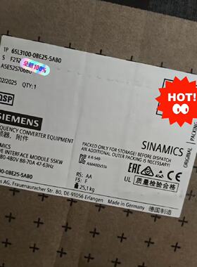 【询价】调节型接口模块6SL3100-0BE25-5AB0用于适用