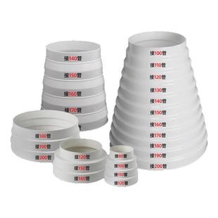 抽油烟机管道排烟管转换接头180变160变径圈大变小加长出风管接口