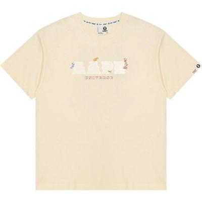 Aape字母图案印花休闲短袖T恤1