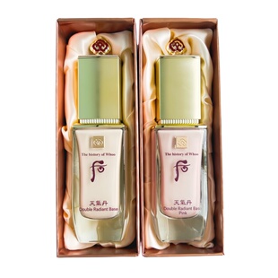 韩国Whoo后天气丹隔离霜l打底妆前乳提亮肤色滋润肌肤花献粉底液