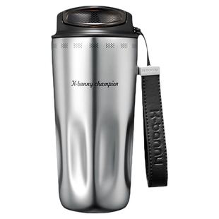 可宾尼新款轻奢风女士高颜值陶瓷咖啡杯男士便携大容量礼品礼物杯